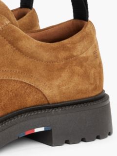 Suede Lace-Up Derby Shoes — Brown 6