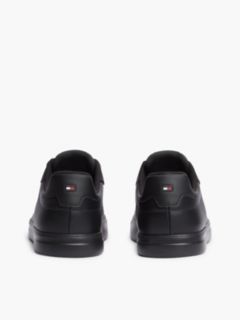 Leather Lightweight Court Trainers — Black 4