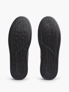 Leather Lightweight Court Trainers — Black 5