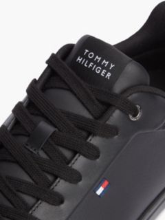 Leather Lightweight Court Trainers — Black 6