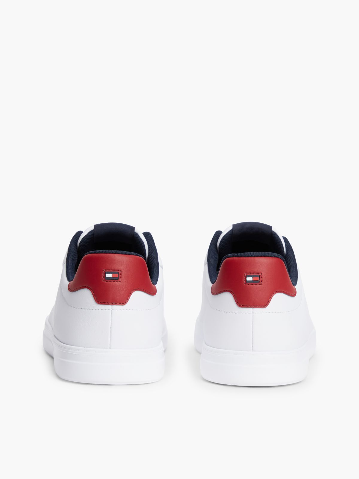 Leather Lightweight Court Trainers — Blue