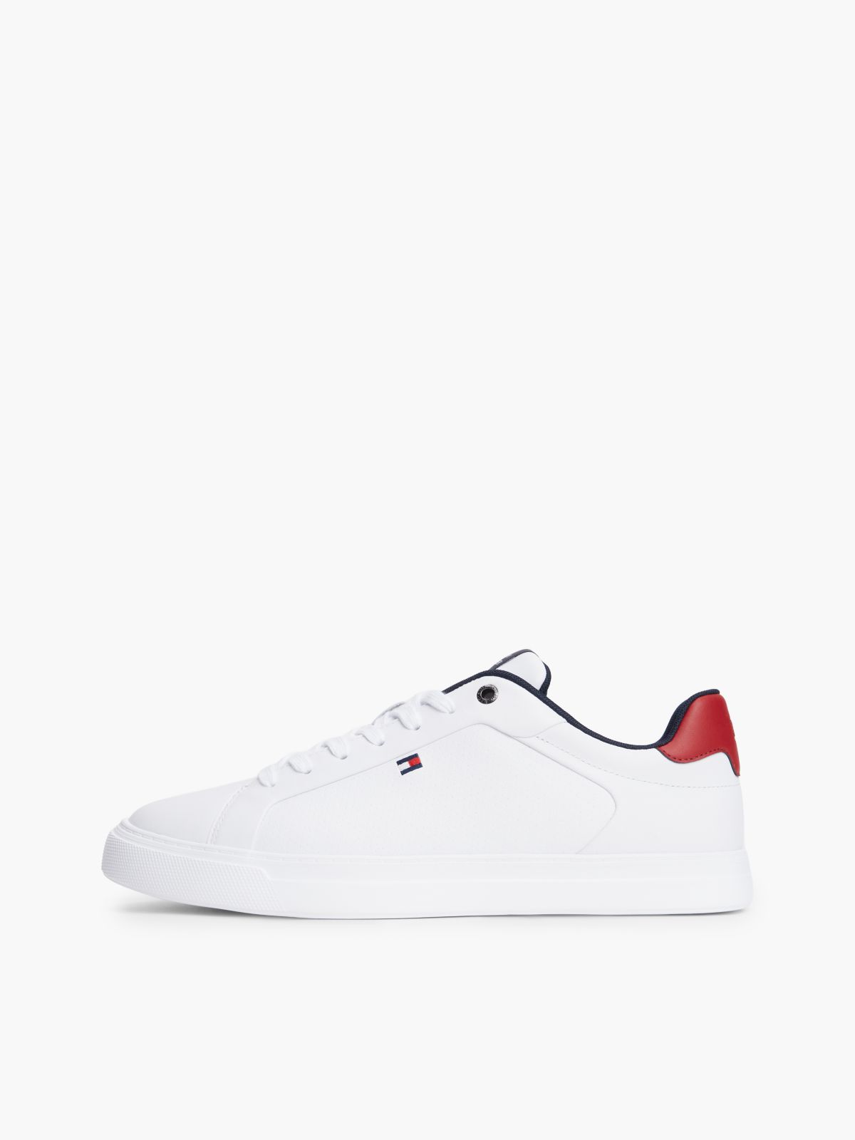 Leather Lightweight Court Trainers — Blue