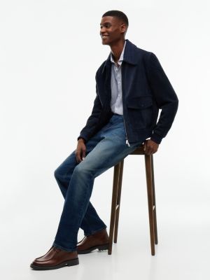 bottes chukka en cuir à lacets et bout mocassin marron pour hommes tommy hilfiger