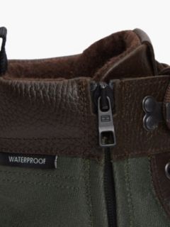 Leather Waterproof Cleat Lace-Up Boots — Brown 6