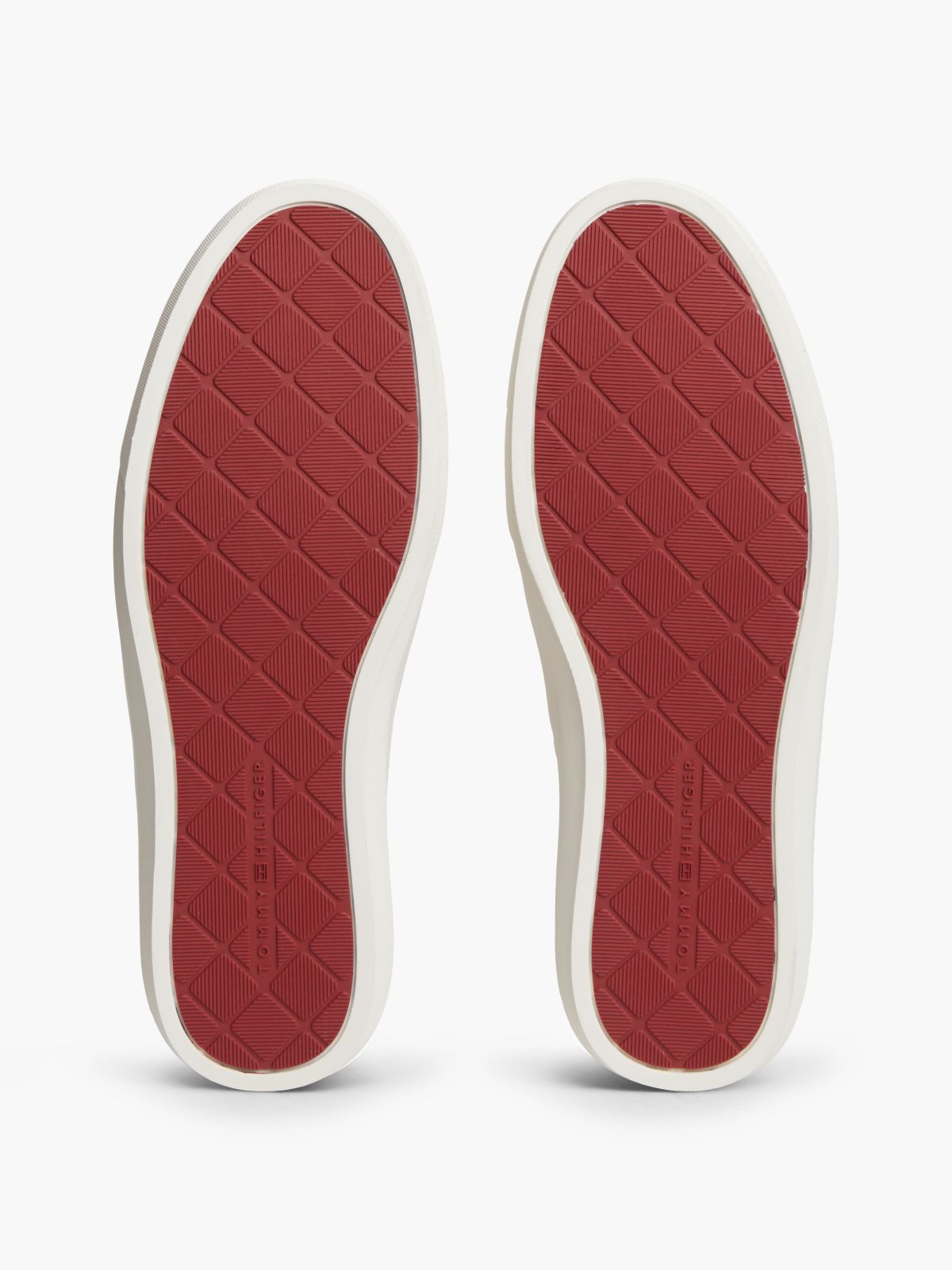 New York Label Leather Cupsole Trainers — Brown