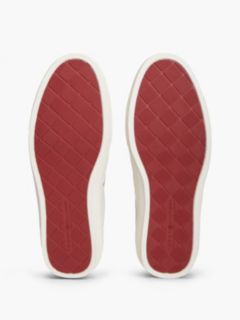 New York Label Leather Cupsole Trainers — White 5