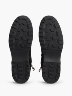 Suede Outdoor Cleat Mesh Panel Boots — Black 5
