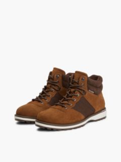 Suede Outdoor Cleat Mesh Panel Boots — Brown 2