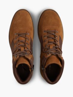Suede Outdoor Cleat Mesh Panel Boots — Brown 3