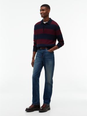 bruin outdoor waterdichte leren veterlaars voor heren - tommy hilfiger