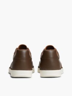 New York Label Luxe Leather Trainers — Brown 4