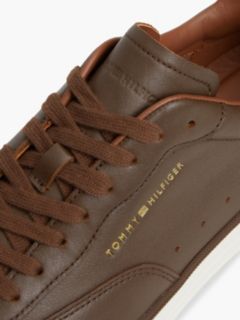 New York Label Luxe Leather Trainers — Brown 6