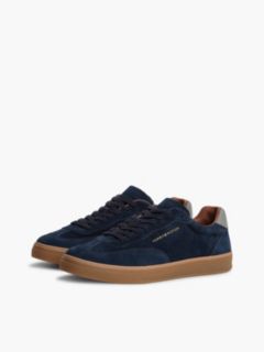 New York Label Luxe Suede Trainers — Blue 2