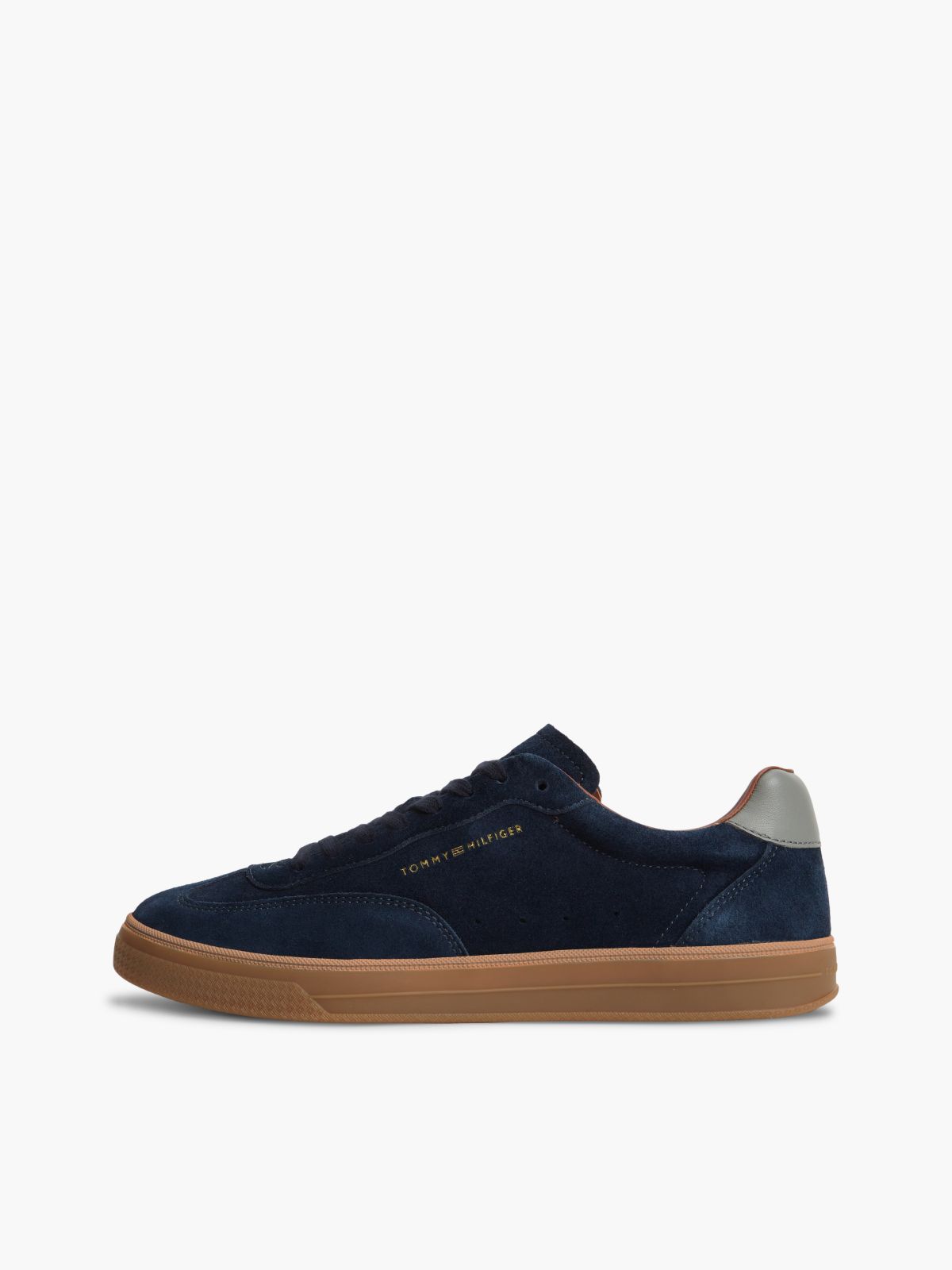 New York Label Luxe Suede Trainers — Blue