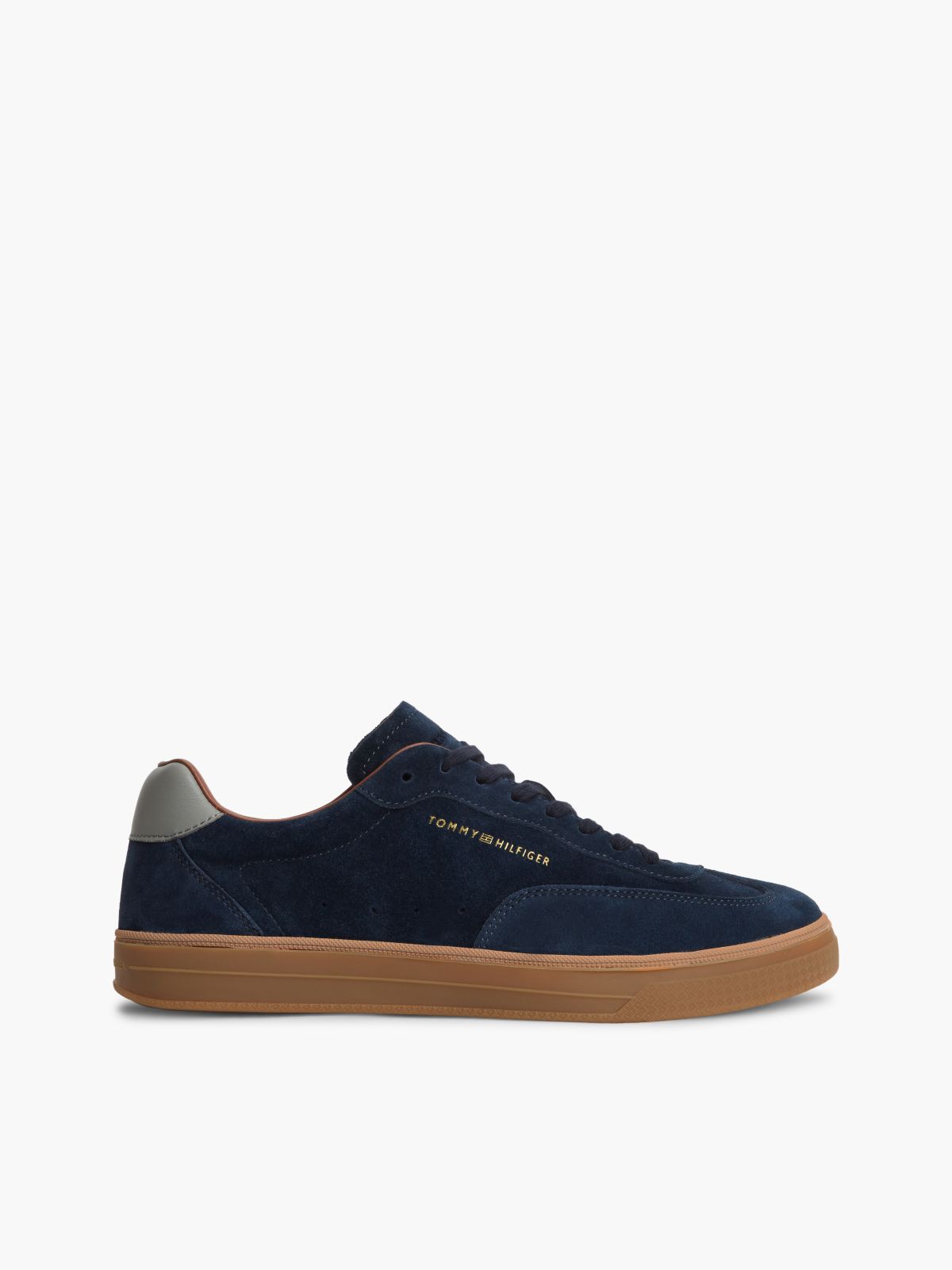 New York Label Luxe Suede Trainers — Blue