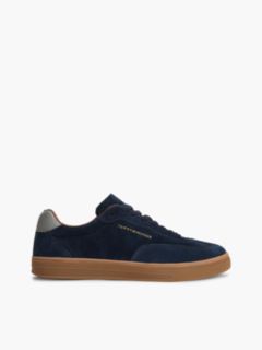 New York Label Luxe Suede Trainers — Blue 1