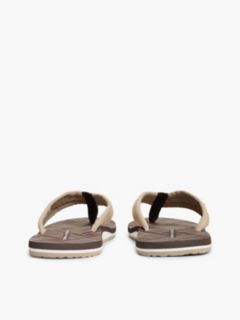 Flag Patch Padded Strap Flip-Flops — Brown 4