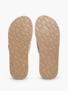 Flag Patch Padded Strap Flip-Flops — Brown 5