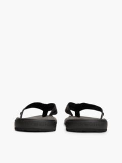 Flag Webbing Strap Contoured Flip-Flops — Black 4