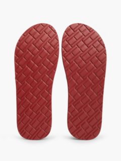 Webbing Strap Massage Footbed Flip-Flops — Blue 5