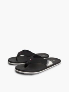 Logo Padded Strap Flip-Flops — Black 2