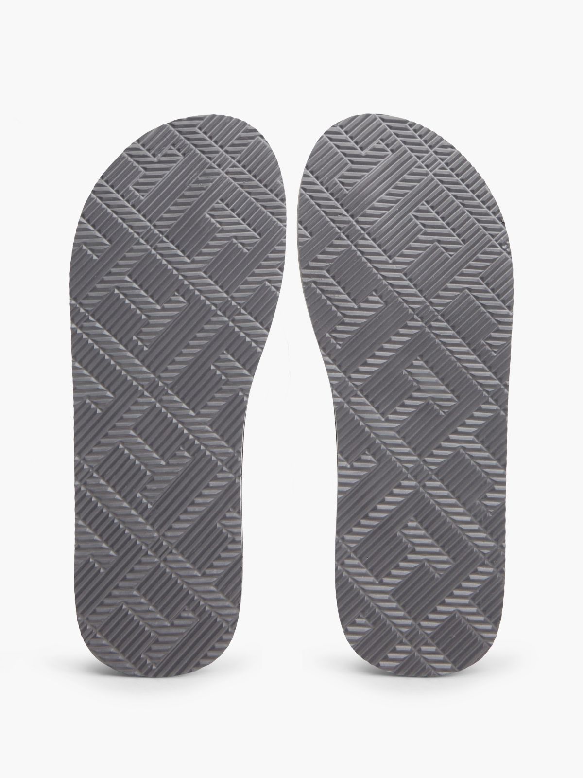 Logo Padded Strap Flip-Flops — Black