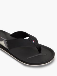 Logo Padded Strap Flip-Flops — Black 6