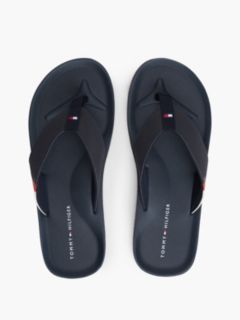 Logo Padded Strap Flip-Flops — Blue 3