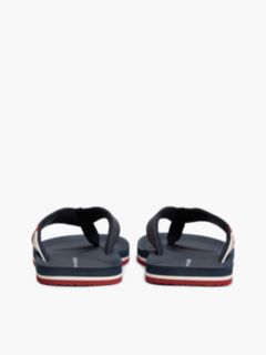 Logo Padded Strap Flip-Flops — Blue 4