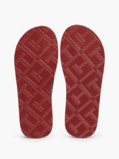 Logo Padded Strap Flip-Flops — Blue 5