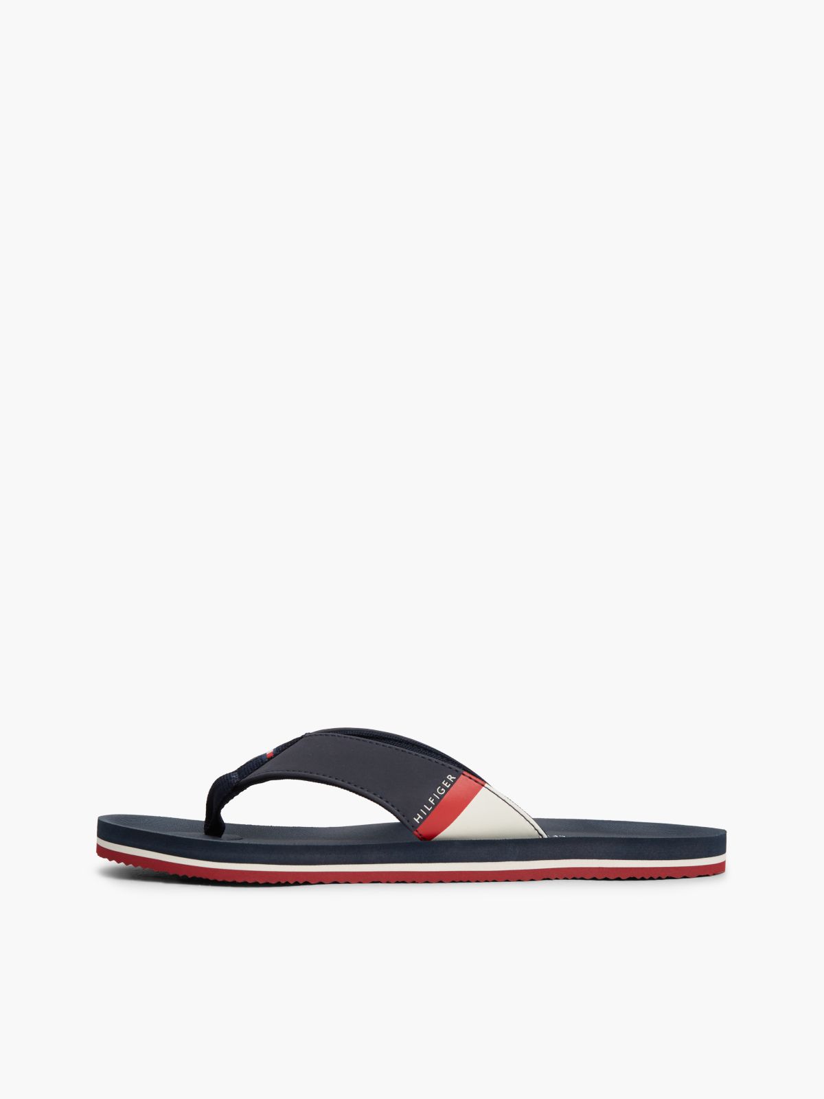 Logo Padded Strap Flip-Flops — Blue