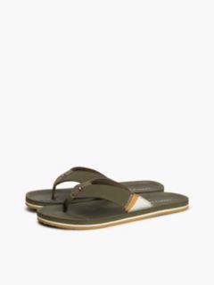Logo Padded Strap Flip-Flops — Khaki 2