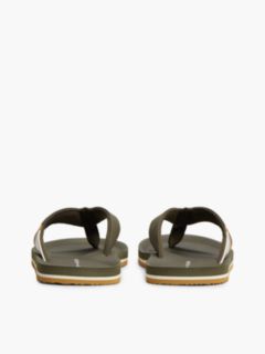 Logo Padded Strap Flip-Flops — Khaki 4