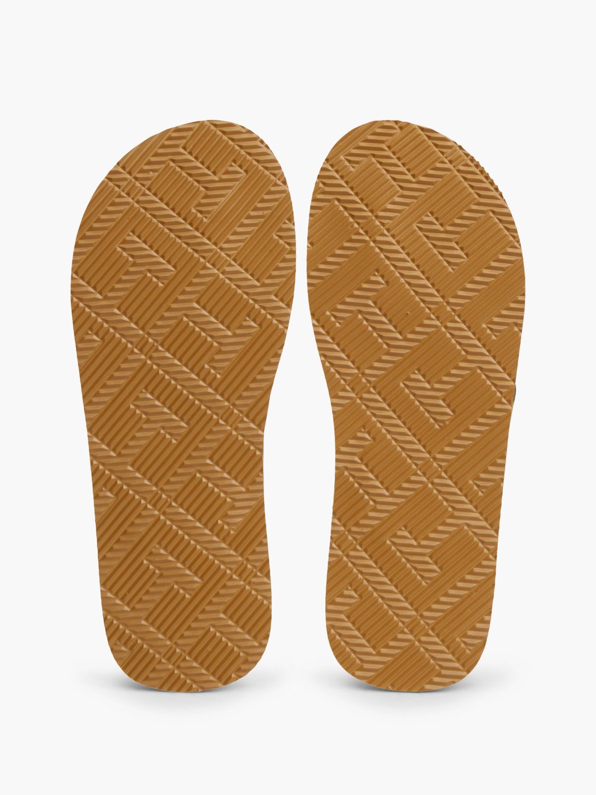 Logo Padded Strap Flip-Flops — Khaki