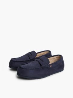 Flag Embroidery Driver Slippers — Blue 2