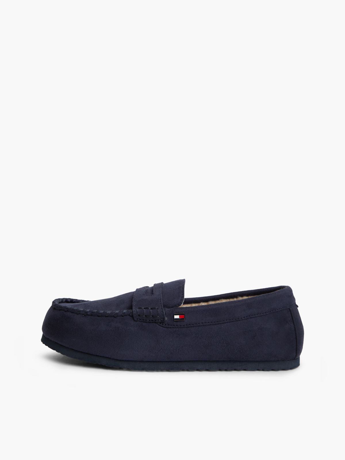 Flag Embroidery Driver Slippers — Blue