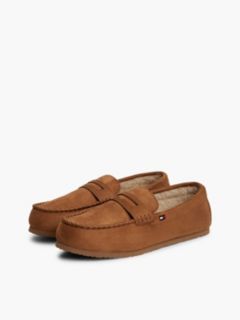 Flag Embroidery Driver Slippers — Brown 2