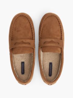 Flag Embroidery Driver Slippers — Brown 3