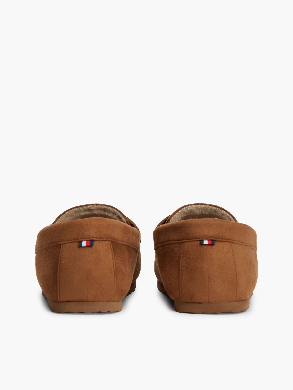 Flag Embroidery Driver Slippers — Brown