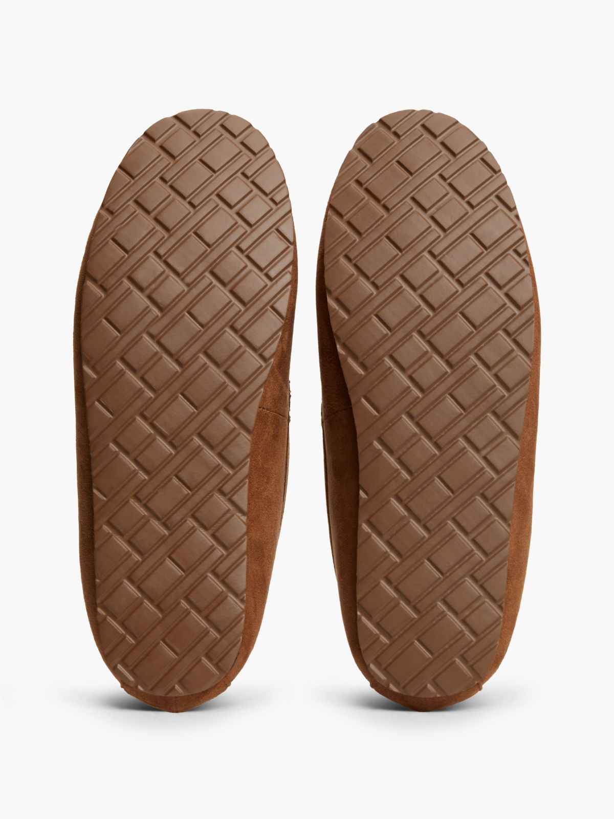 Flag Embroidery Driver Slippers — Brown