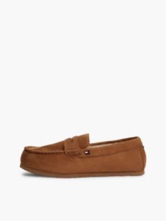 Flag Embroidery Driver Slippers — Brown 7
