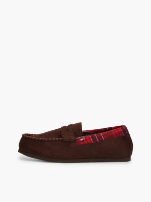 red check collar slippers for men tommy hilfiger