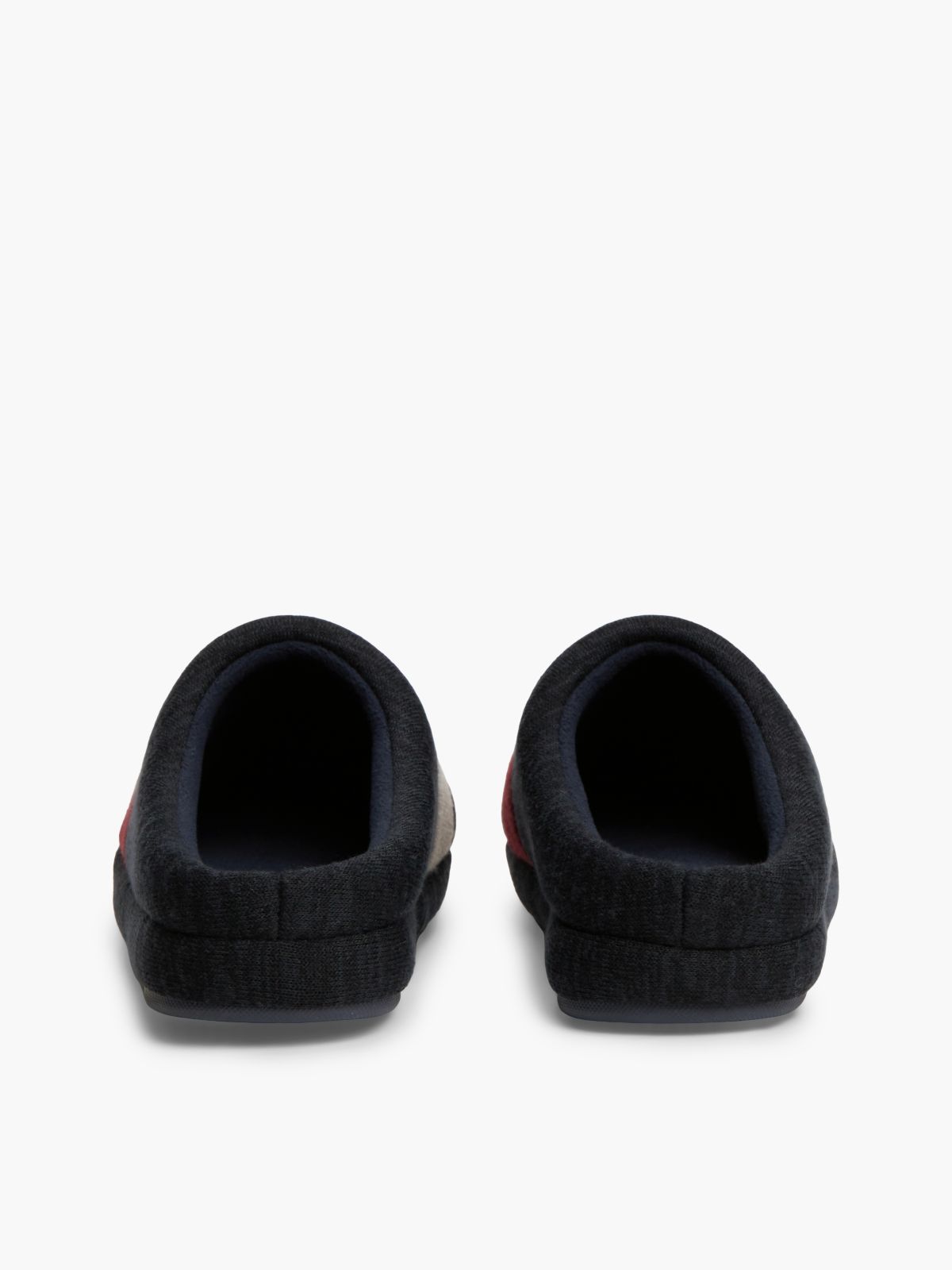 Colour-Blocked Flag Slippers — Blue