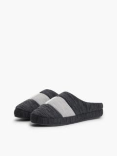 Colour-Blocked Flag Slippers — Grey 2