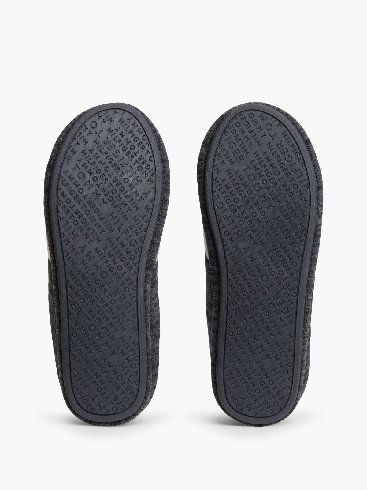 Colour-Blocked Flag Slippers — Grey