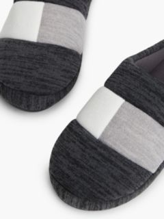 Colour-Blocked Flag Slippers — Grey 6