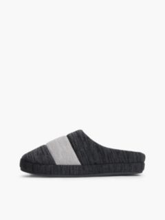 Colour-Blocked Flag Slippers — Grey 7