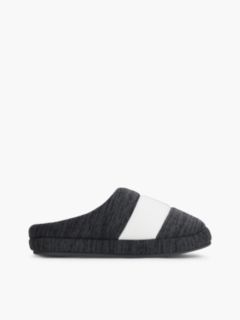 Colour-Blocked Flag Slippers — Grey 1