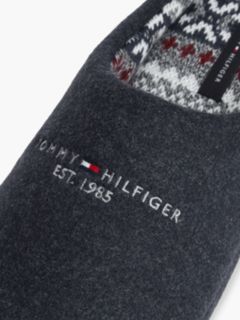 Logo Embroidery Felt Slippers — Blue 6
