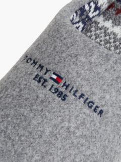 Logo Embroidery Felt Slippers — Grey 6